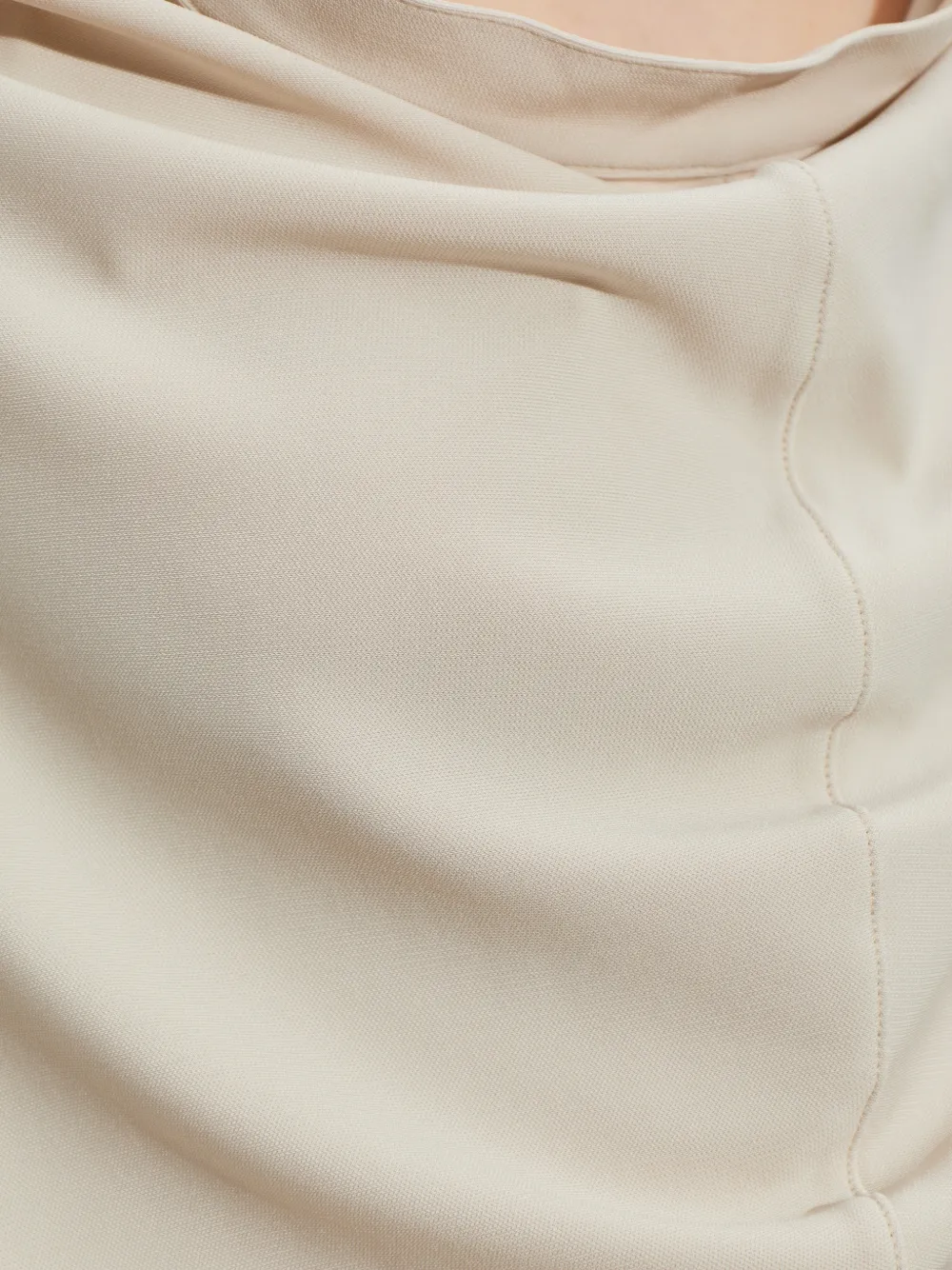 Alexander Wang Top met gedrapeerde mouwen Beige