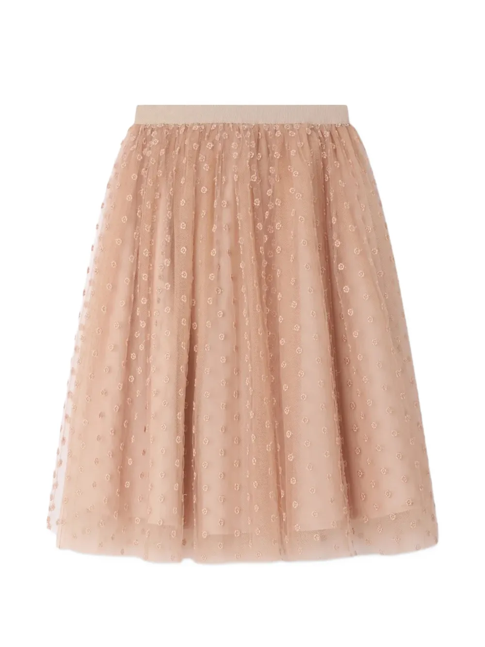 Bonpoint Panice flower-dot skirt - Rosa