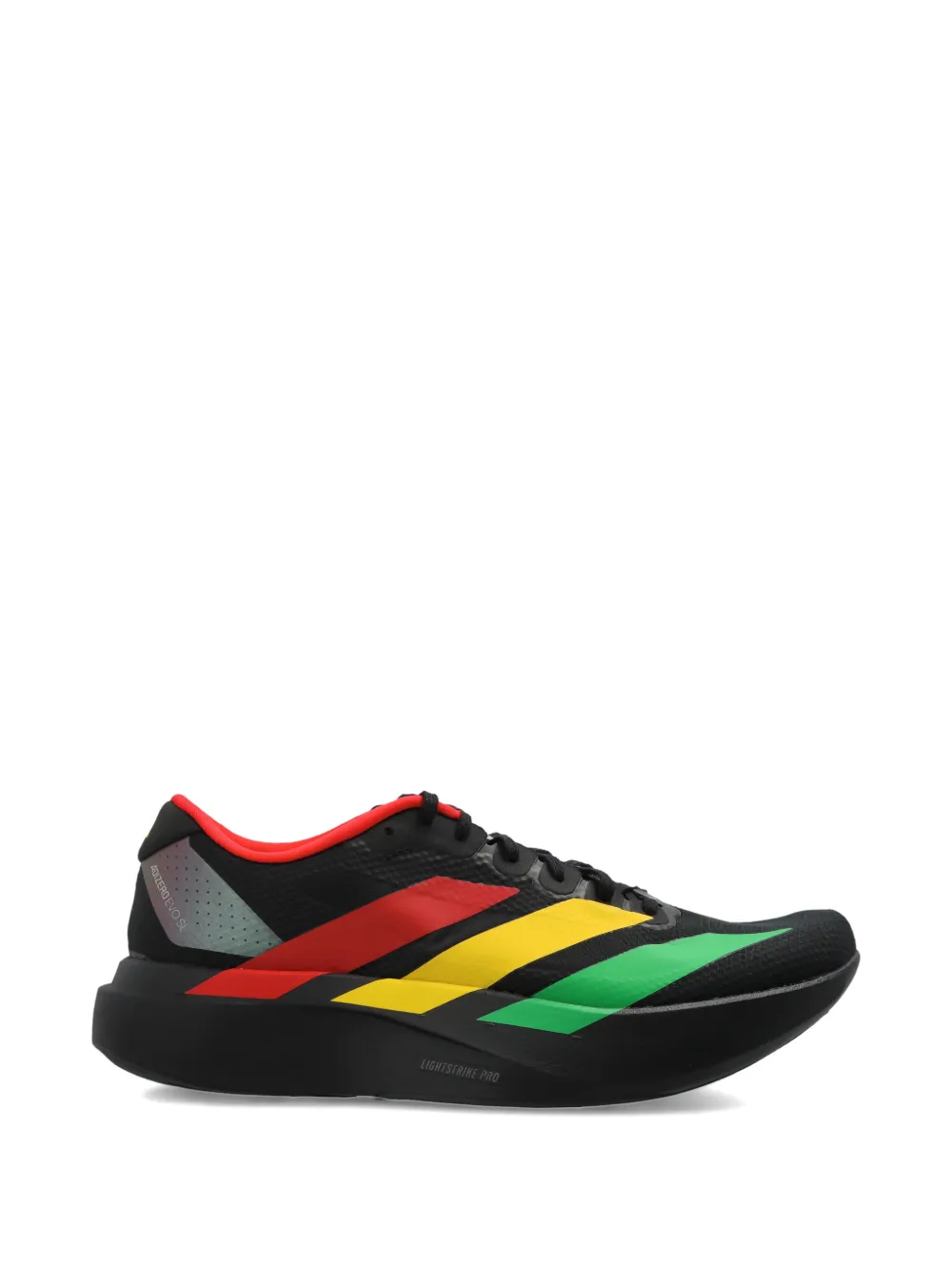 adidas xBob Marley Adizero Evo SI Jamaica 26 gestreepte sneakers Zwart