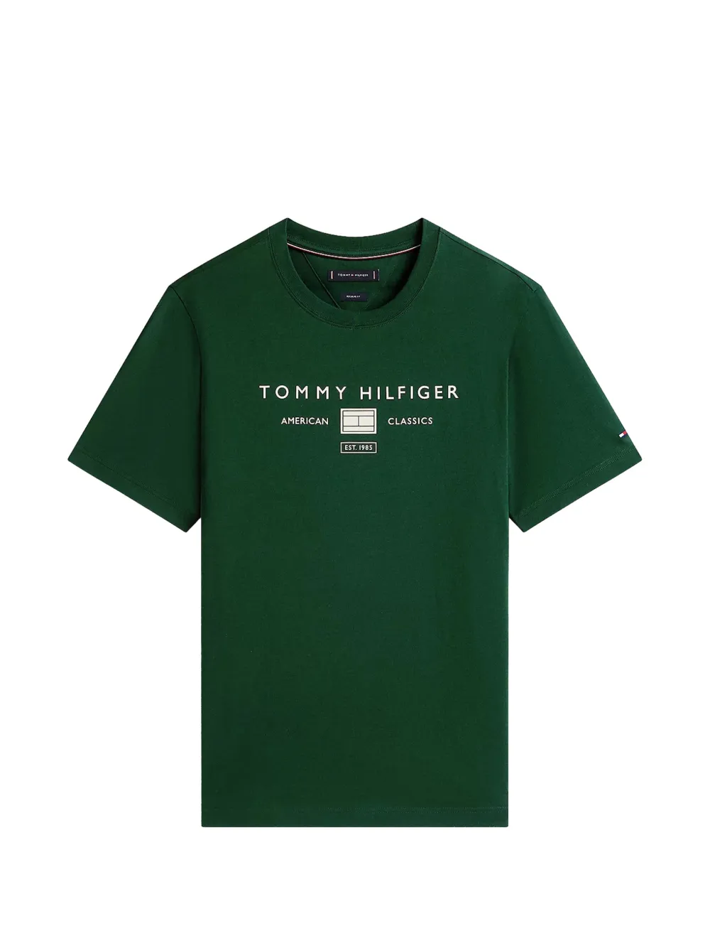 Tommy Hilfiger logo-detail T-shirt - Verde