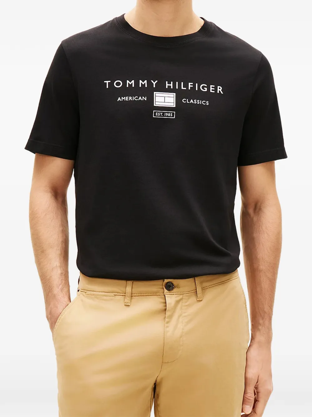 Tommy Hilfiger logo-graphic T-shirt - Schwarz