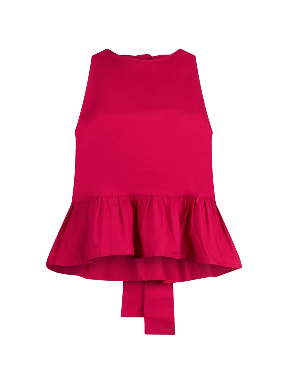 LIU JO bow-fastening peplum top - Rosa