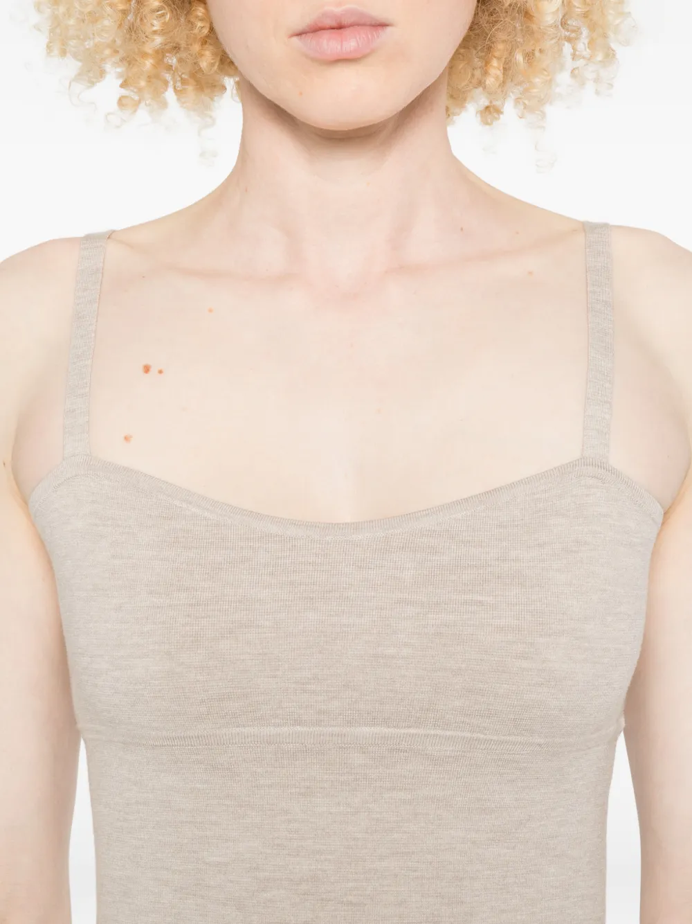 Max Mara Epica top met bandje Beige