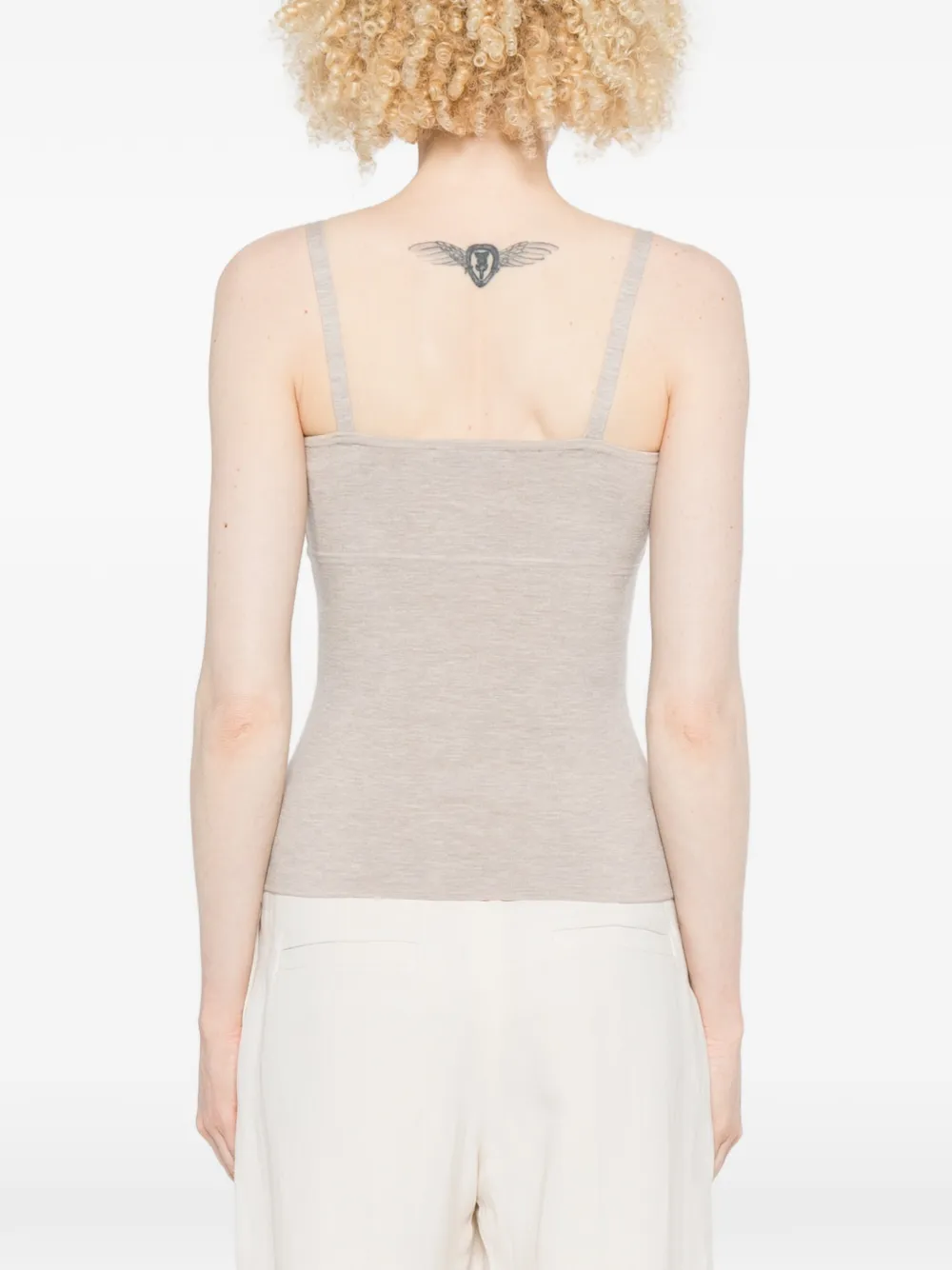 Max Mara Epica top met bandje Beige