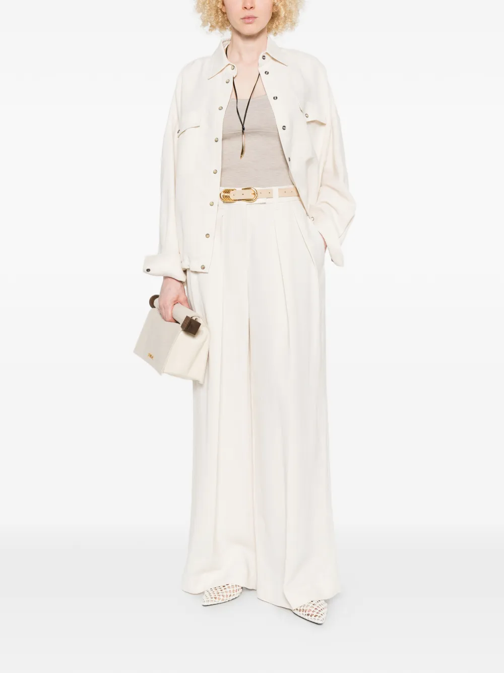 Max Mara Epica Strap Top - Neutrals 
