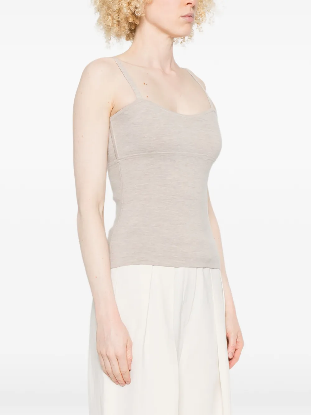  Max Mara Epica Strap Top - Neutrals 