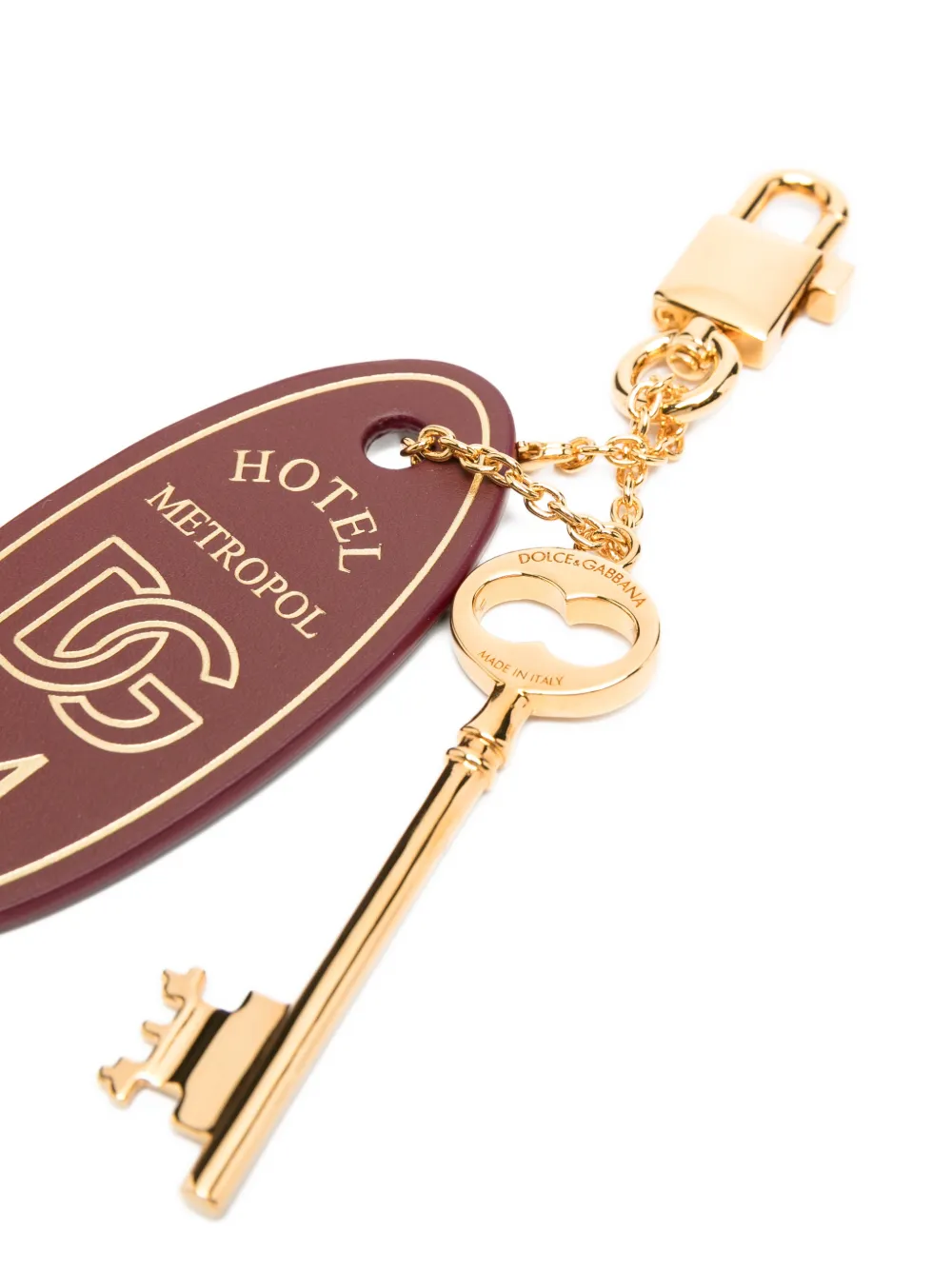  Dolce & Gabbana Key-charm Keyring - Gold 