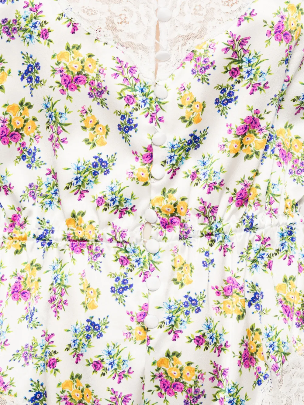 Dolce & Gabbana Playsuit met bloemenprint Wit