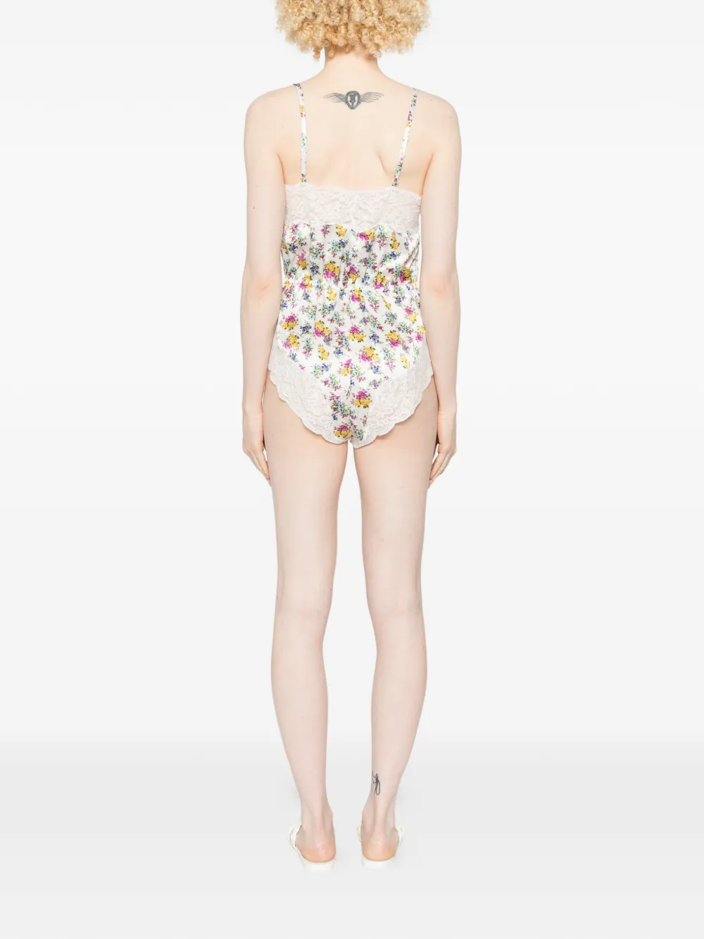 Dolce & Gabbana Playsuit met bloemenprint Wit