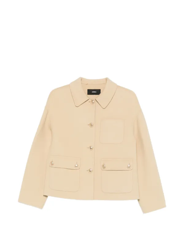 Arma Flap-pocket Jacket in Neutrals