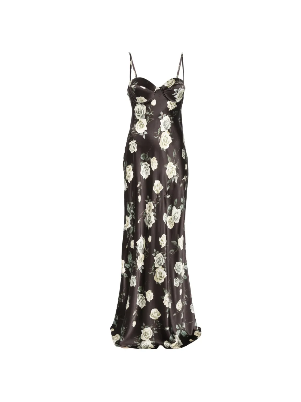 L'Agence Sayla floral-print gown - Nero