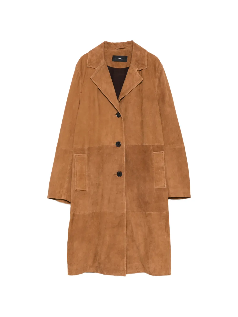 Arma Jella suede coat - Brown