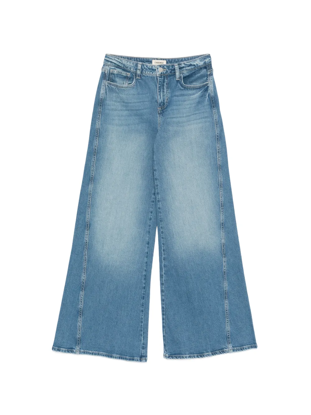 L'Agence Beau wide-leg jeans - Blu