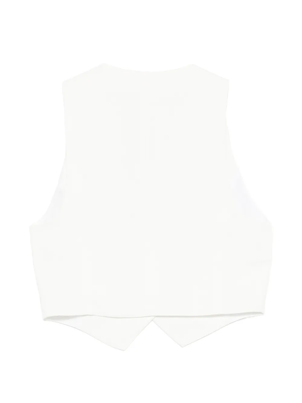 L'agence Buttoned Waistcoat - White 