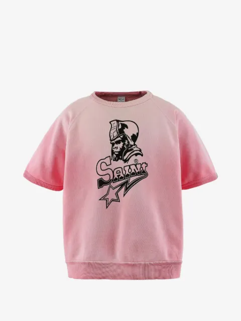 SAINT MXXXXXX kortærmet sweatshirt med grafisk tryk