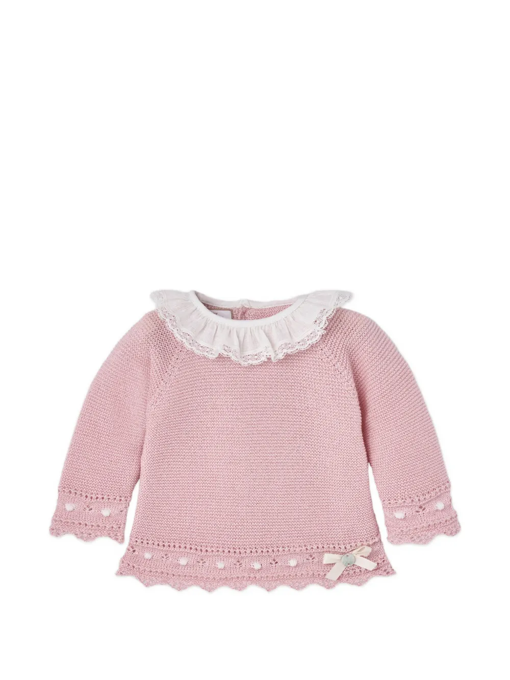  Paz Rodriguez Alegra Knitted Footed Babywear Set - Pink 