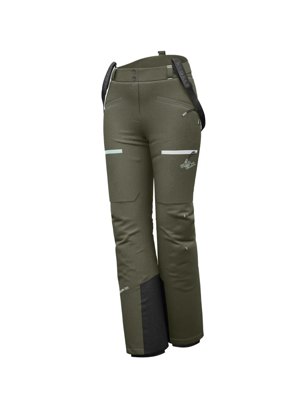  Redelk Textured Ski Pants - Green 