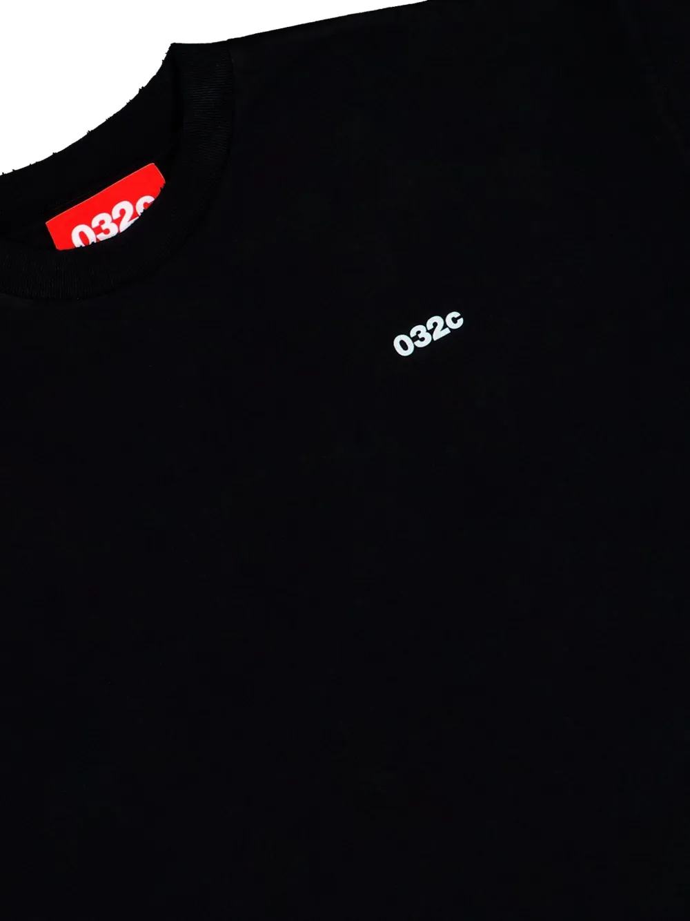 032c Lettering-print Long-sleeve Sweatshirt - Black 