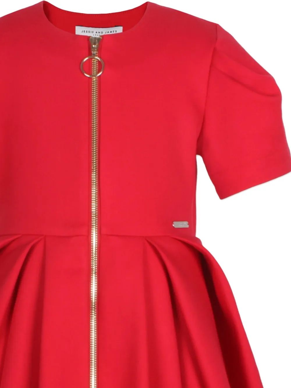 JESSIE AND JAMES KIDS Geplooide jurk met rits Rood