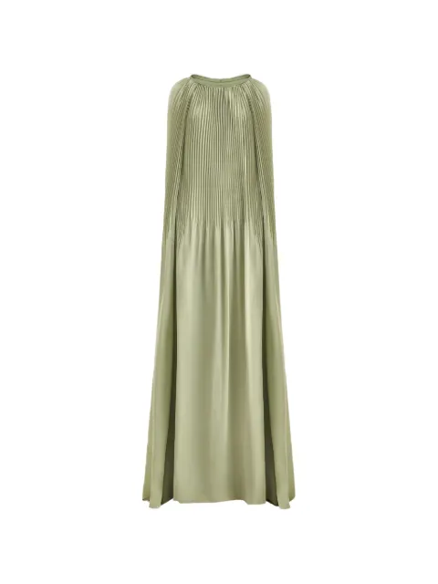 Gemy Maalouf vestido largo con diseño plisado