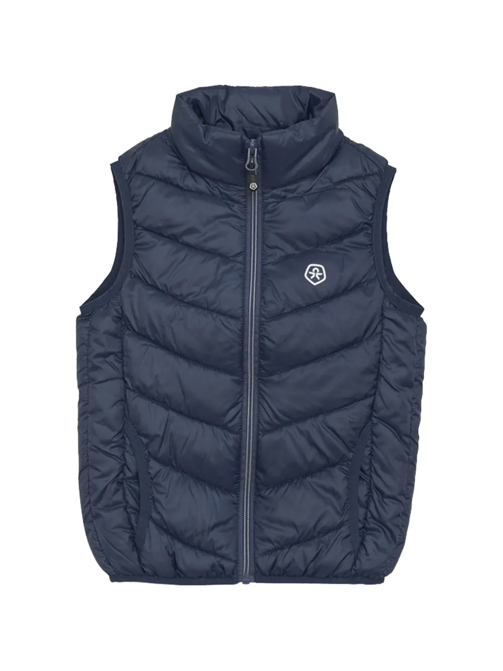 COLOR KIDS quilted zip gilet - Blue
