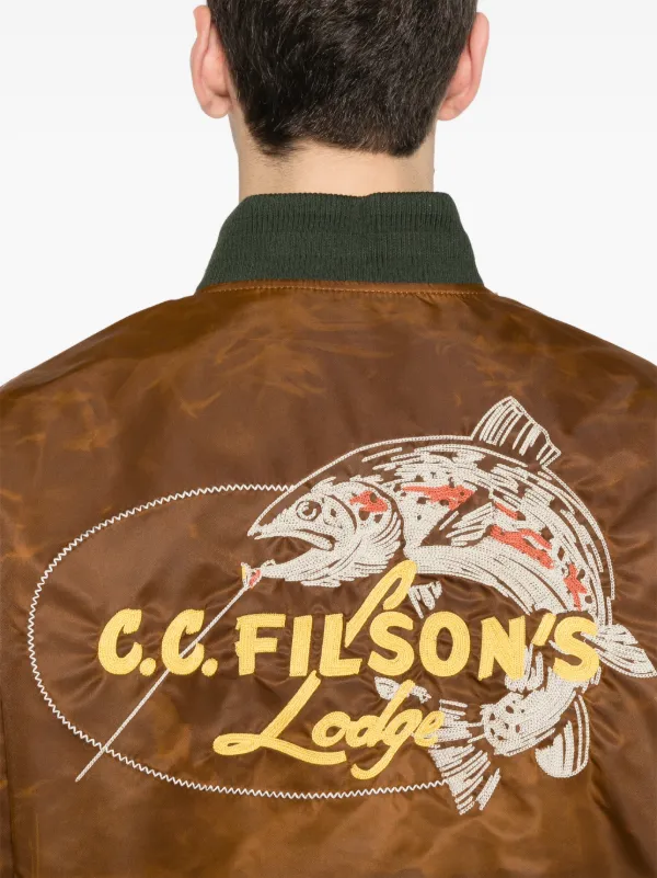 Filson Embroidered Montlake Jacket | Brown | FARFETCH