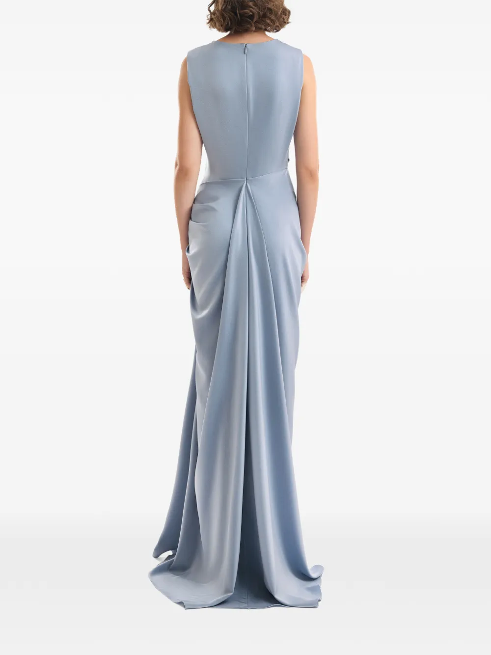 Gemy Maalouf Gedrapeerde maxi-jurk Blauw