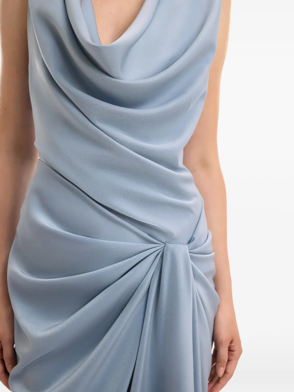 Gemy Maalouf Gedrapeerde maxi-jurk Blauw