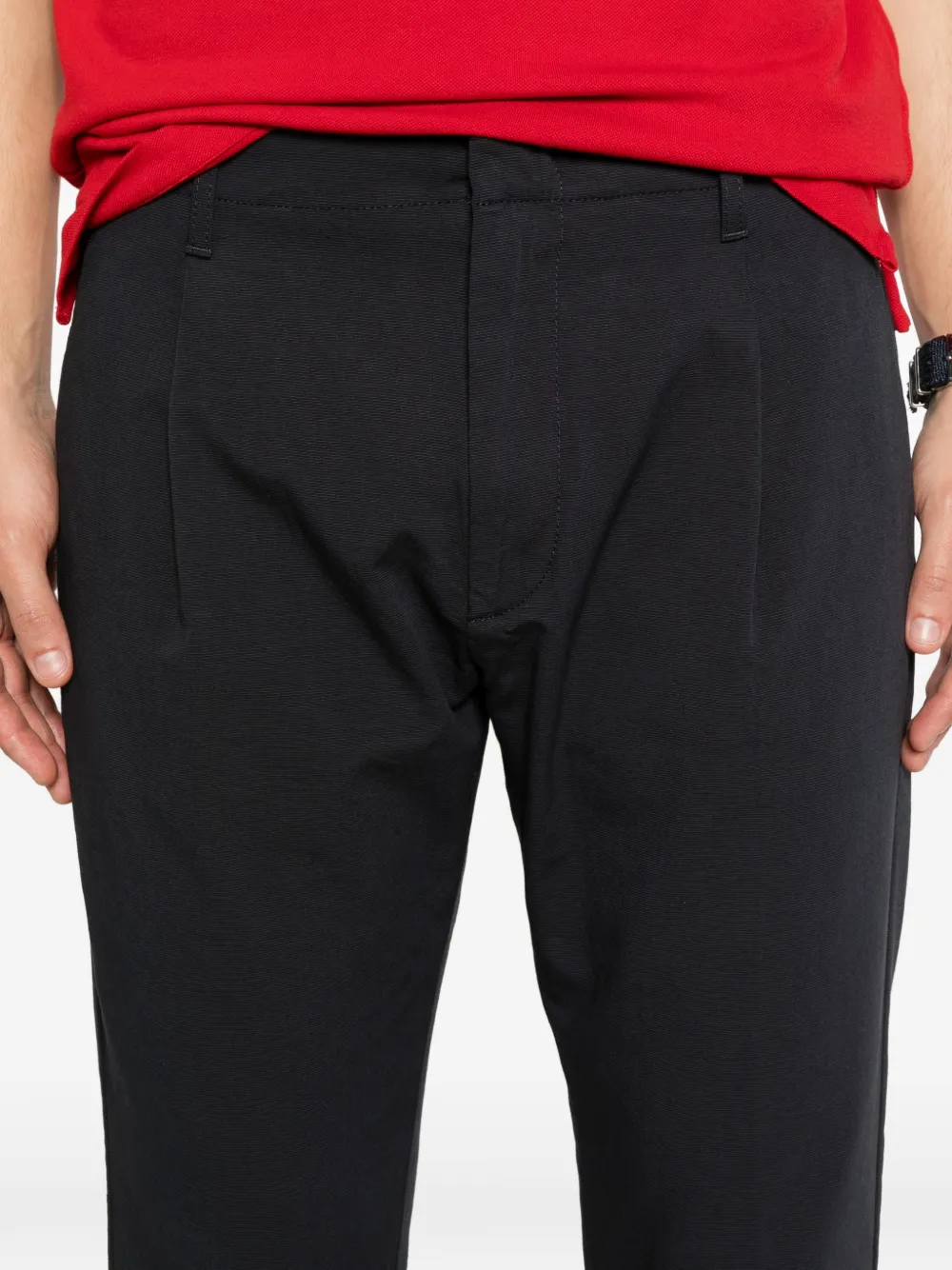 DONDUP Broek met plooien Blauw