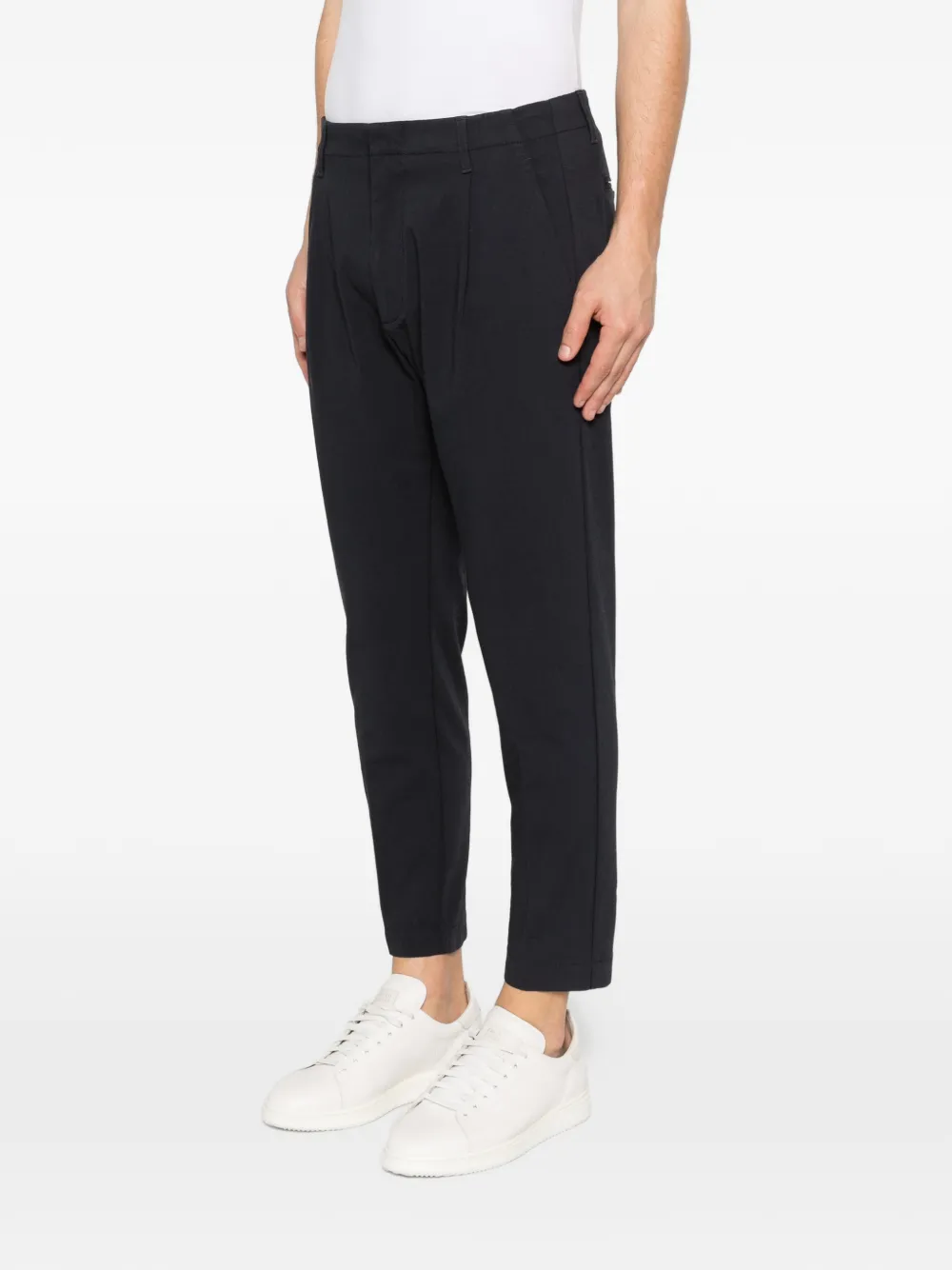 DONDUP Broek met plooien Blauw