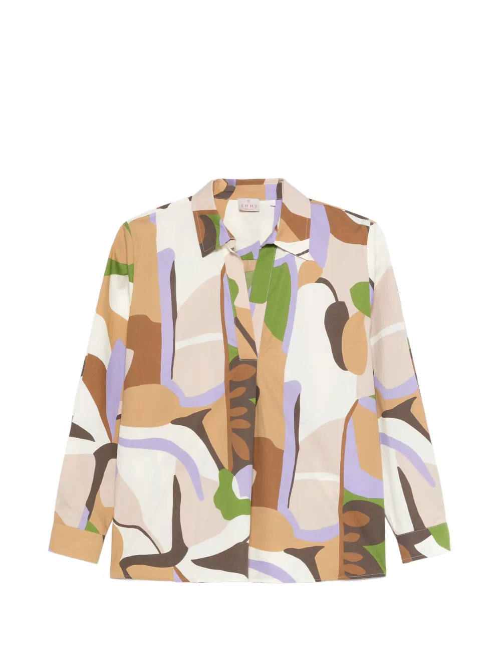 Marella V-neck printed top - Toni neutri