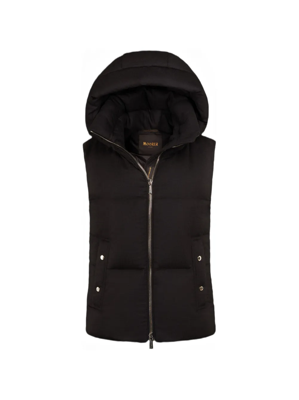 Moorer FUENTE-BA1 detachable-hood cashmere gilet - Braun