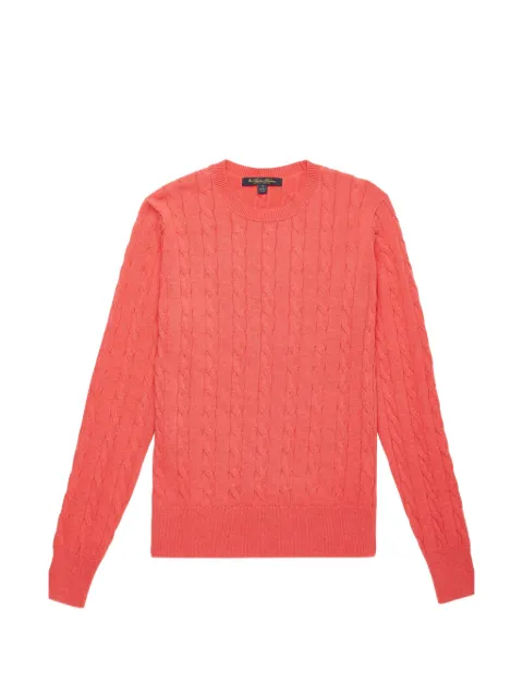 Brooks Brothers cable-knit crew-neck sweater