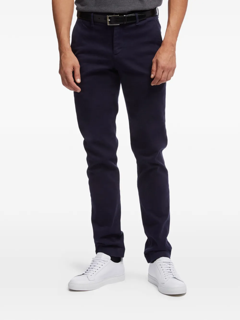 Brooks Brothers Soho brushed extra-slim chinos - Blau