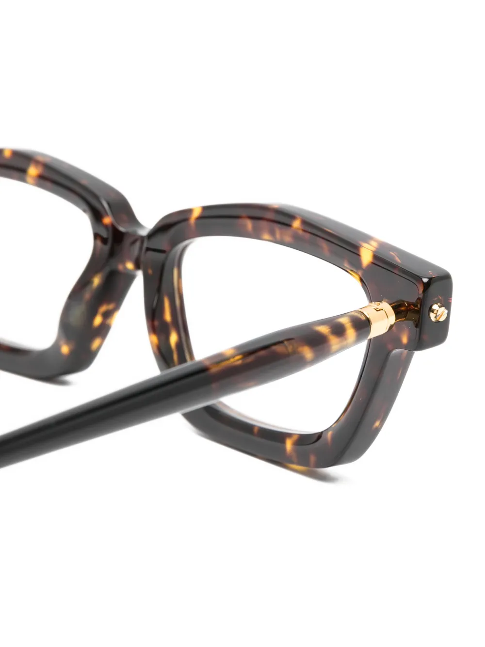  Kuboraum Square-frame Glasses - Brown 