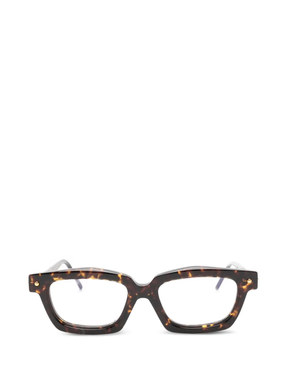 Kuboraum square-frame glasses | Brown