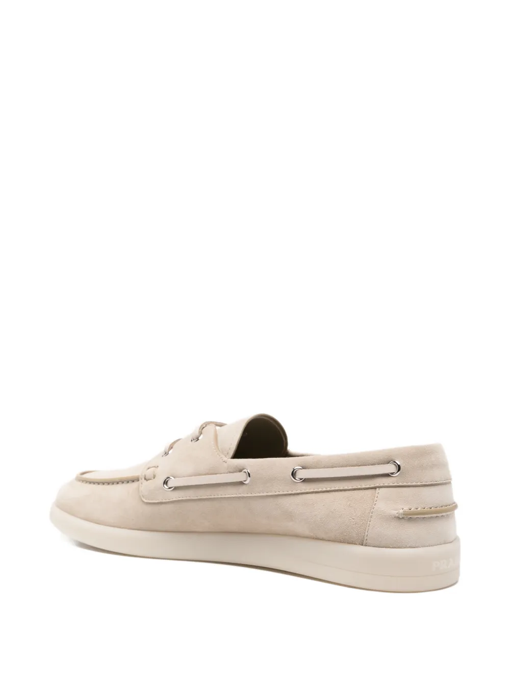 Prada Suède bootschoenen Beige