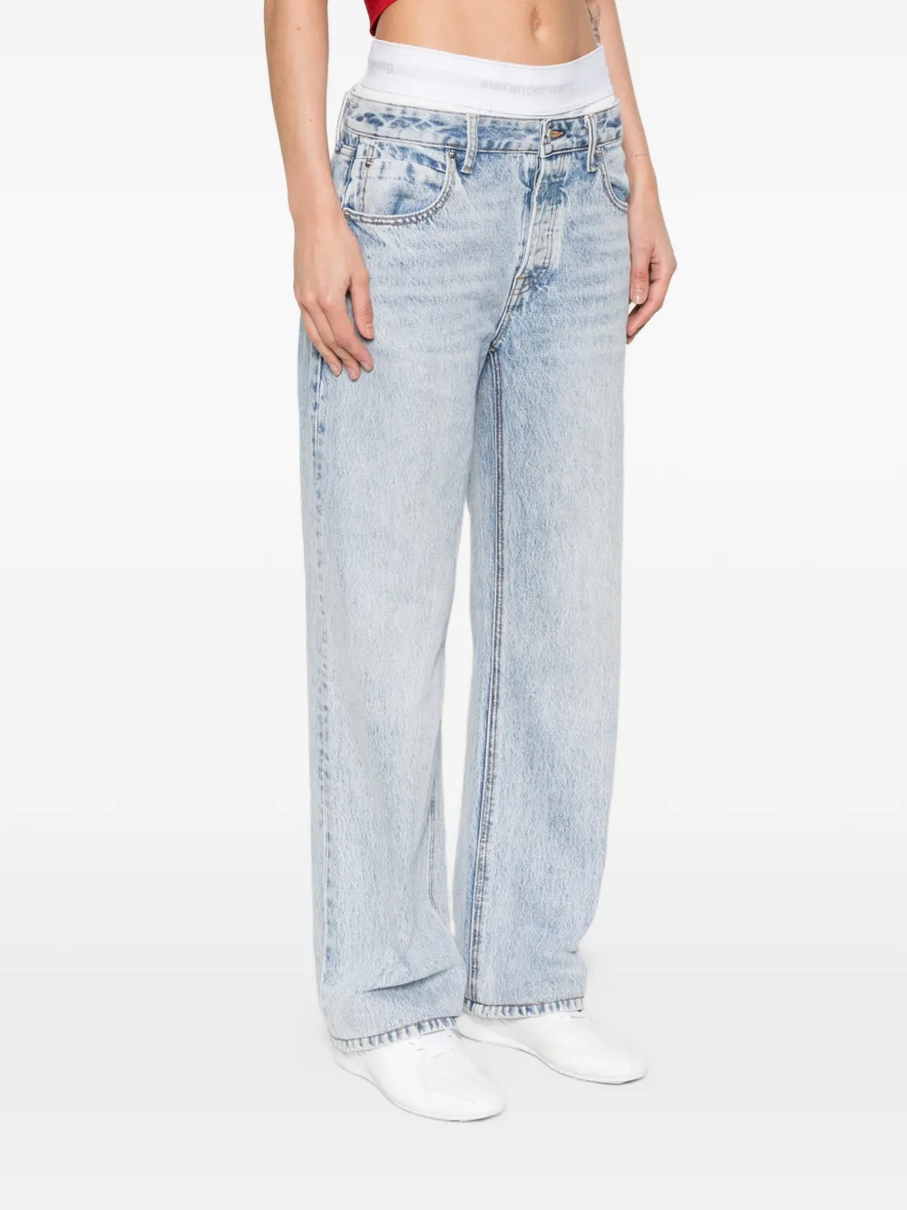  Alexander Wang Buttoned Straight Jeans - Blue 