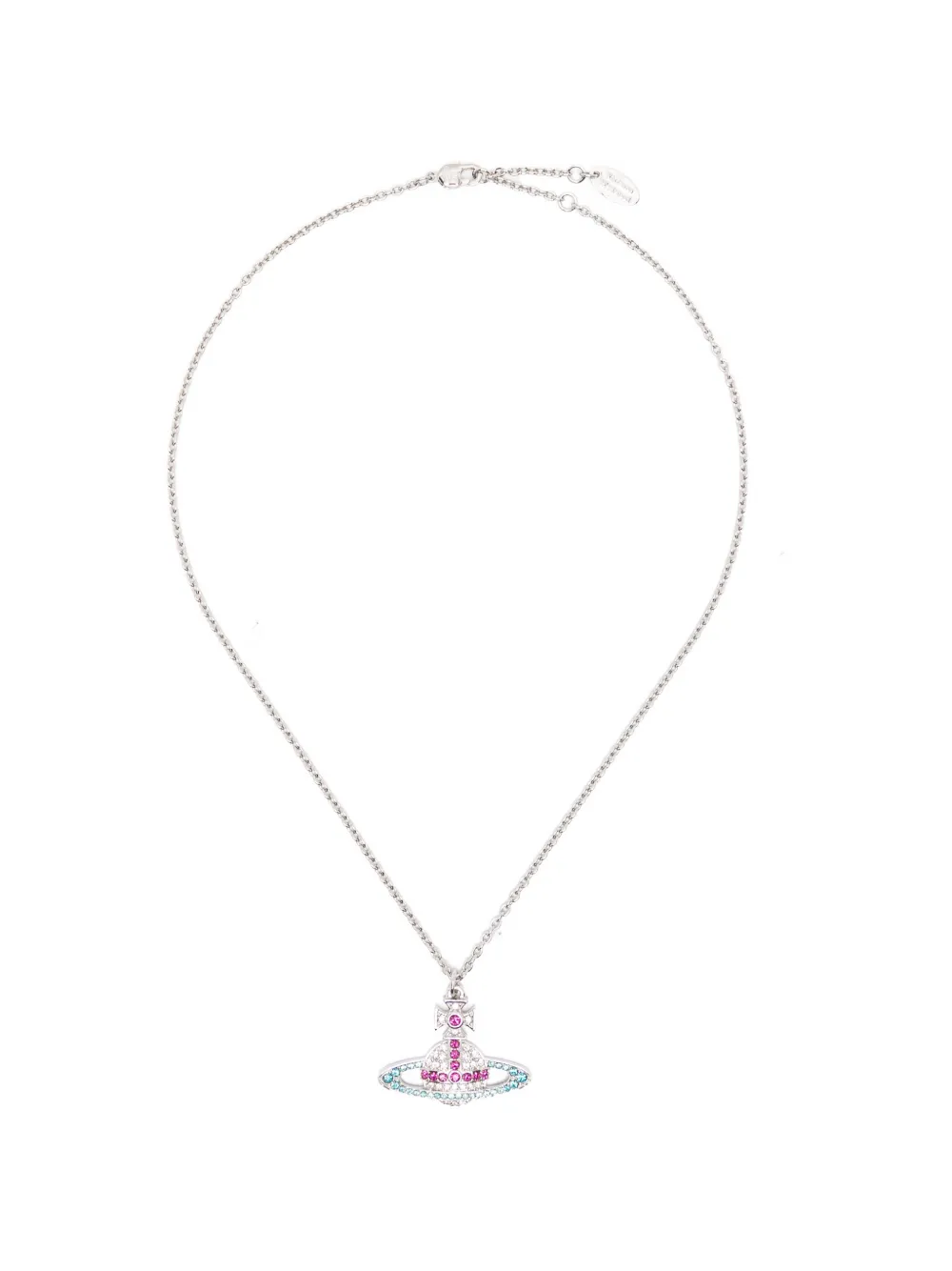 Vivienne Westwood Kika-pendant crystal necklace - Argento