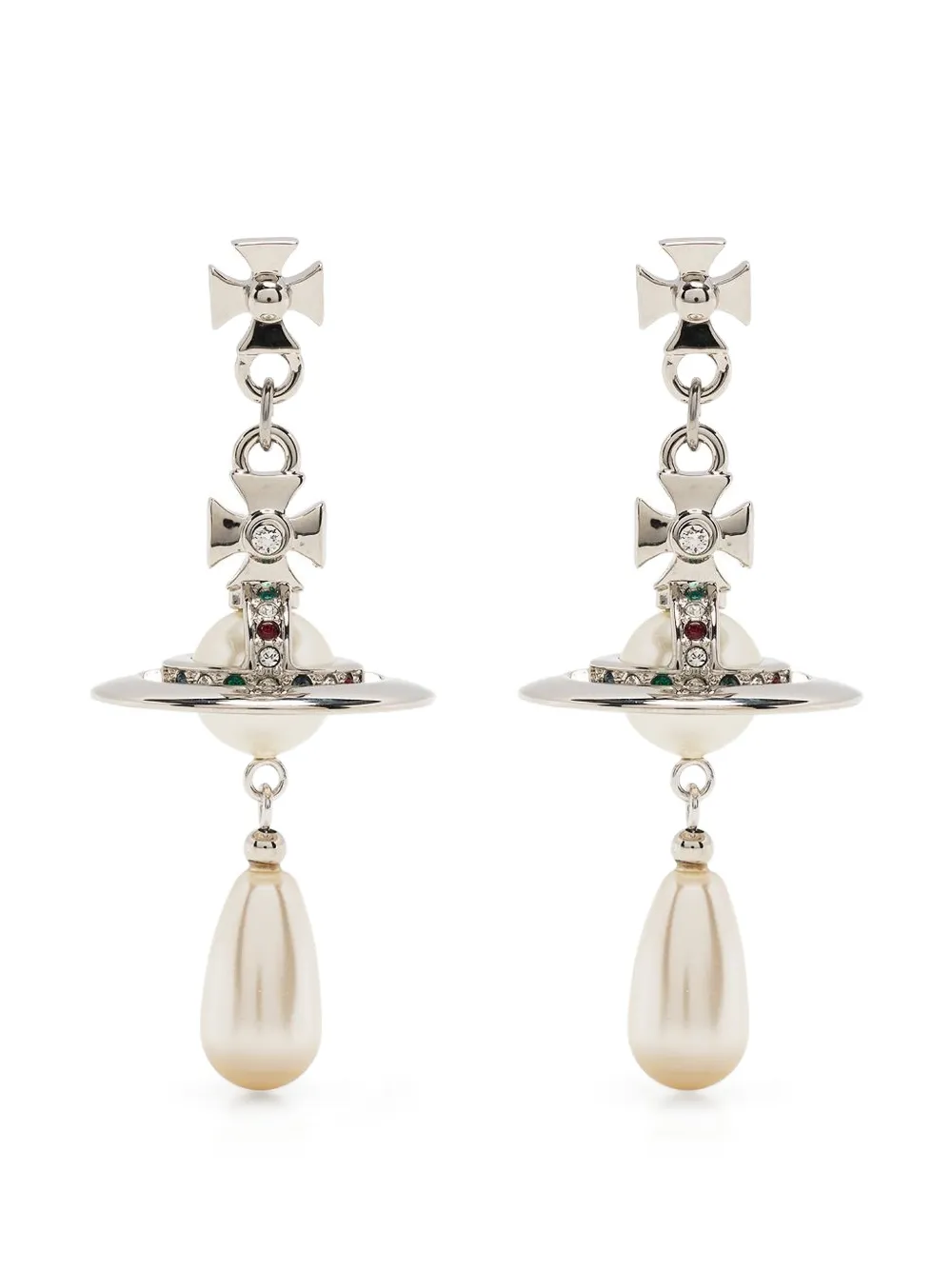 Vivienne Westwood Pearl drop earrings - Argento