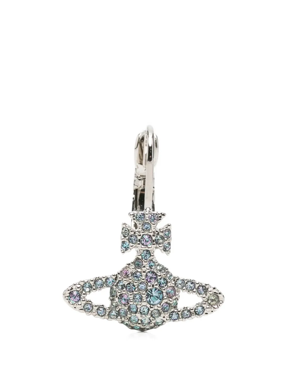 Vivienne Westwood Orecchini Orb con cristalli - Argento