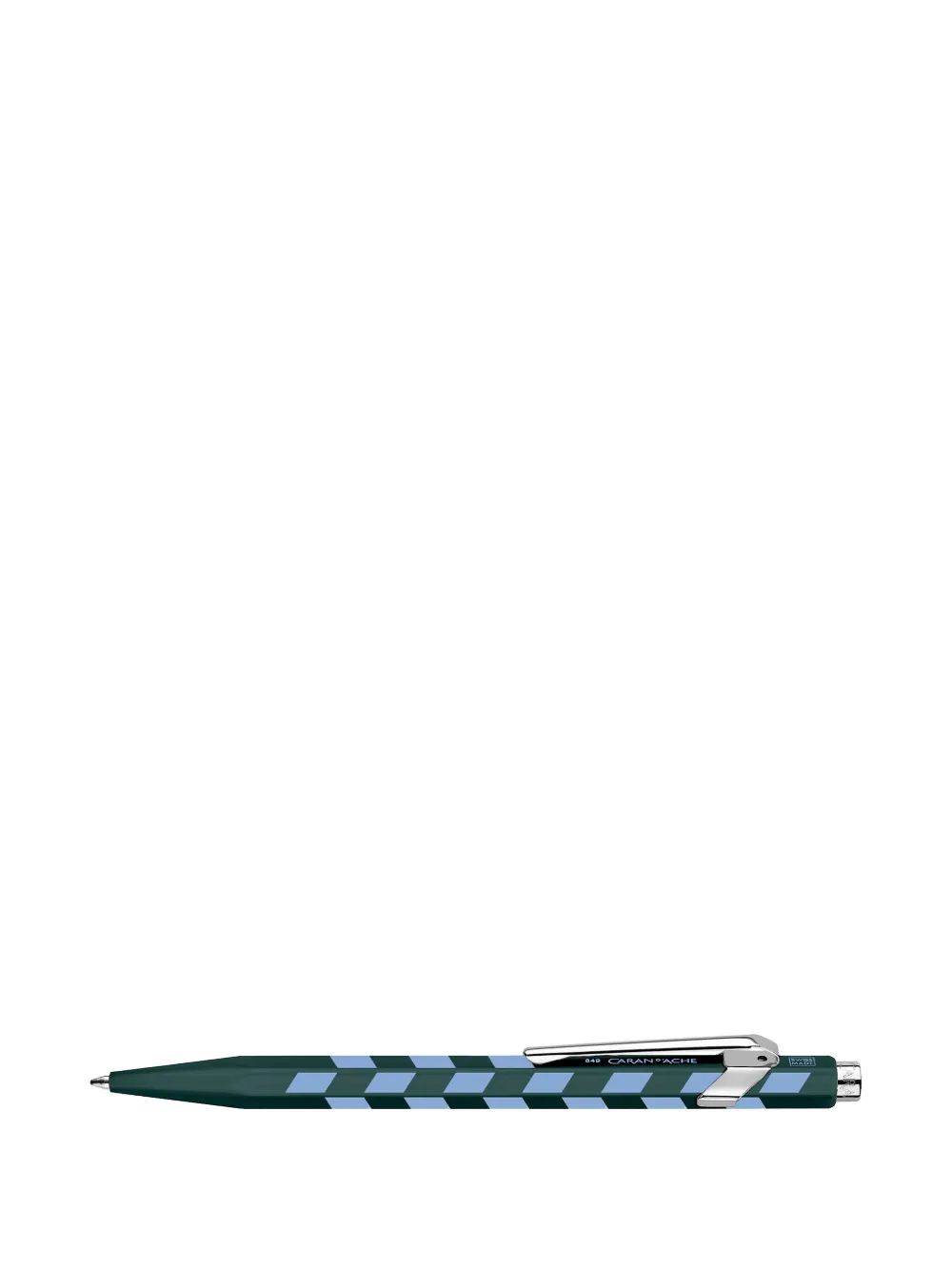 Caran d'Ache 849™ Mosaic checkered pen - Verde