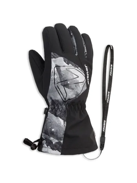 ZIENER mountain print gloves