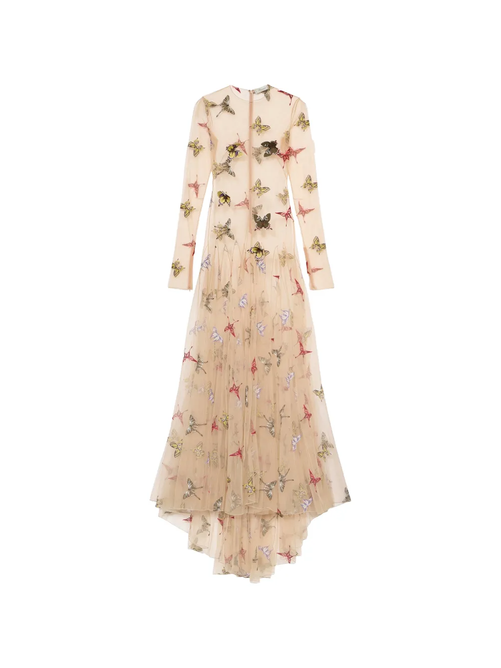 Blumarine Minikleid mit Schmetterlingen - Nude