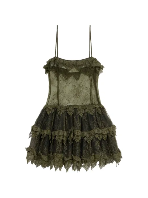 Blumarine ruffled mini dress