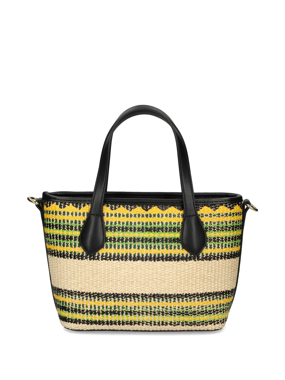striped tote bag