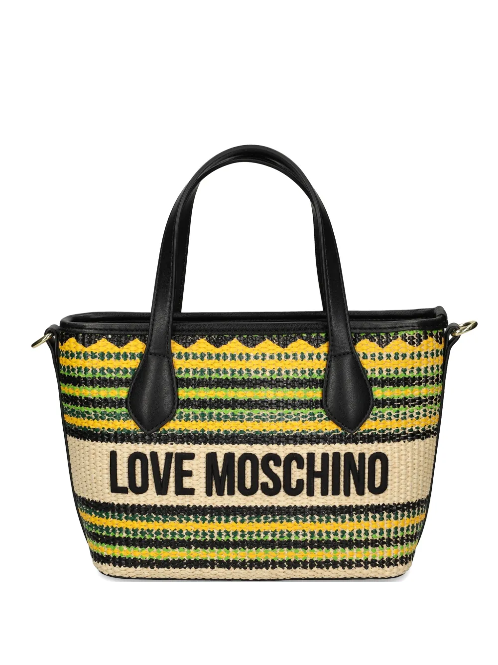 Love Moschino striped tote bag - Toni neutri