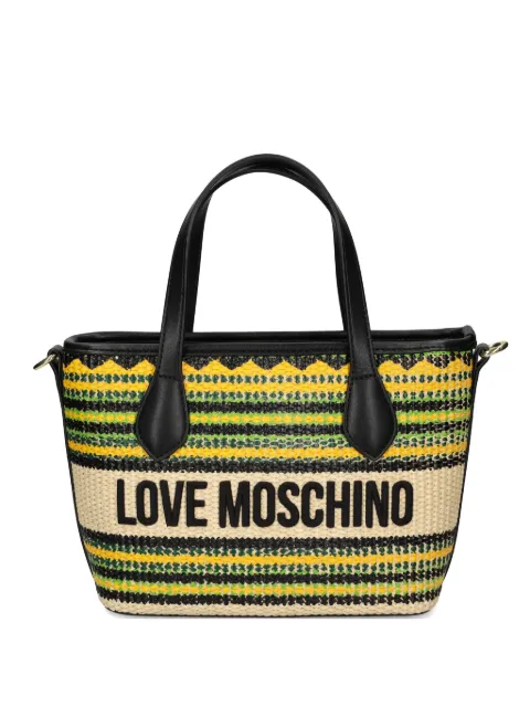 Love Moschino striped tote bag