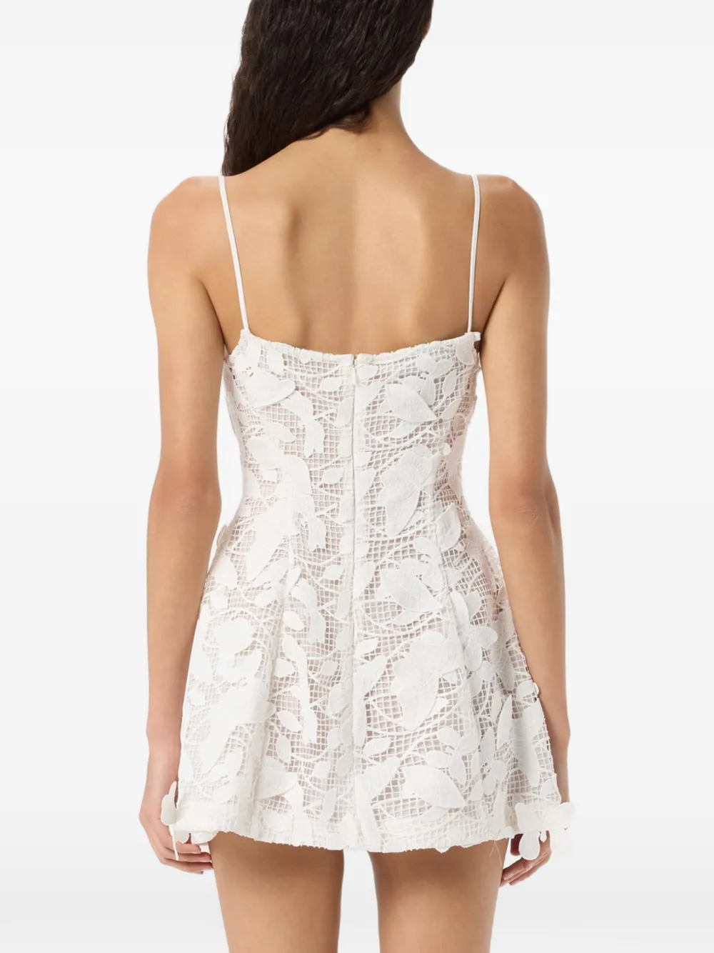 Blumarine Mini-jurk met vlinderapplicatie Wit