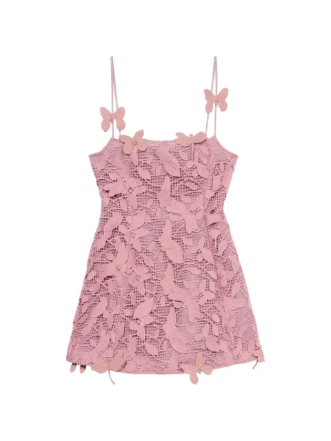 Blumarine butterfly-appliqué mini dress